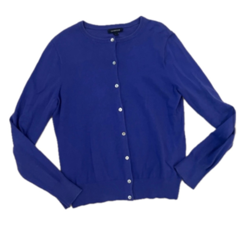 Ann Taylor Loft Blue Cardigan Sweater Size-S